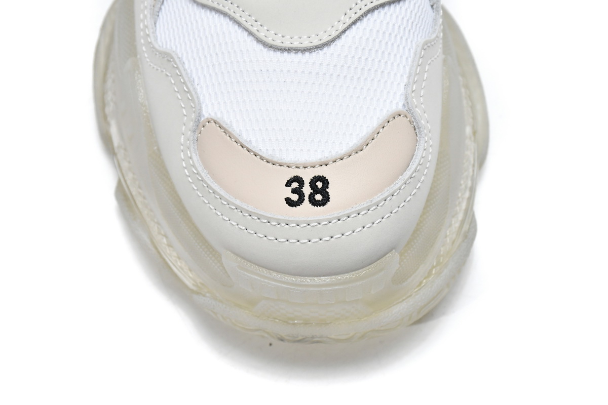 Balenciaga Triple S White Clear Sole (Women's)  544351 W09E1 9000