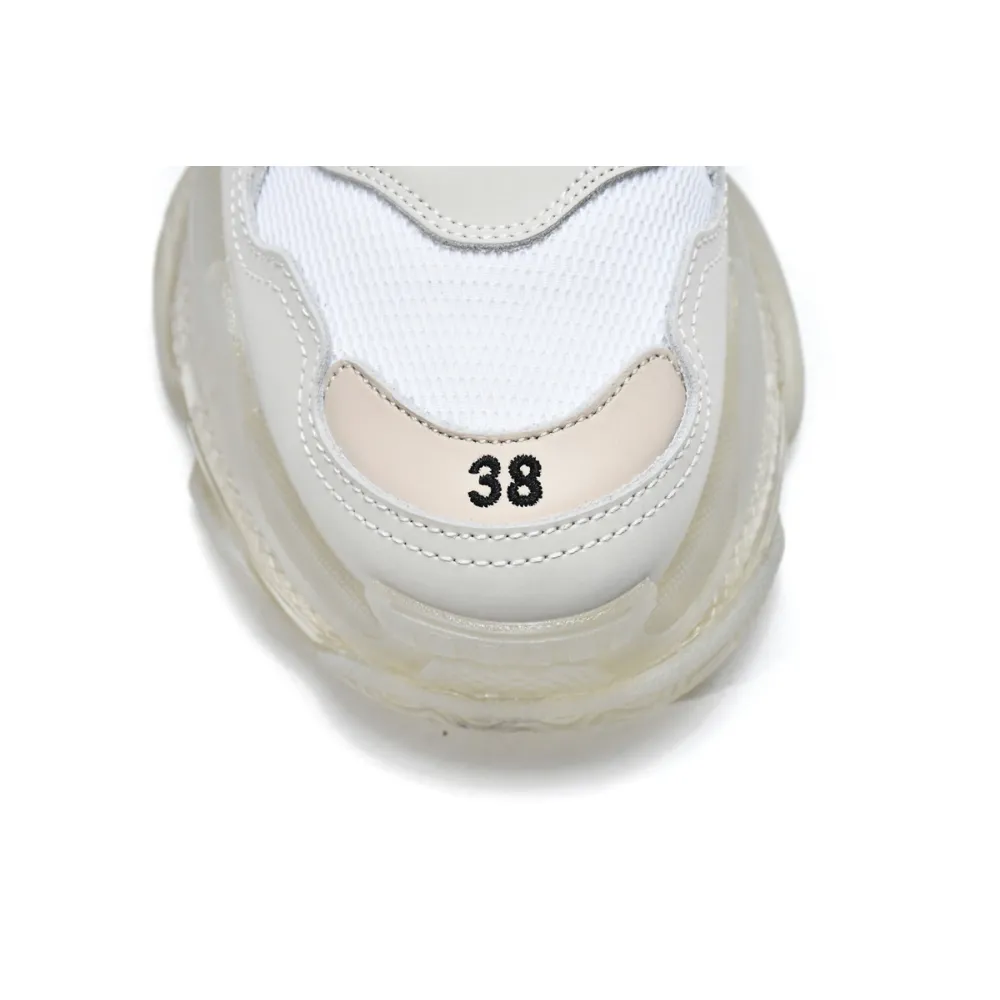 Balenciaga Triple S White Clear Sole (Women's)  544351 W09E1 9000