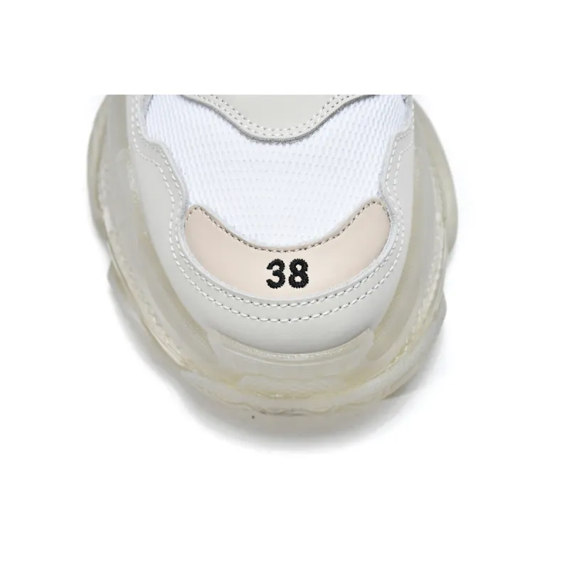 Balenciaga Triple S White Clear Sole (Women's)  544351 W09E1 9000