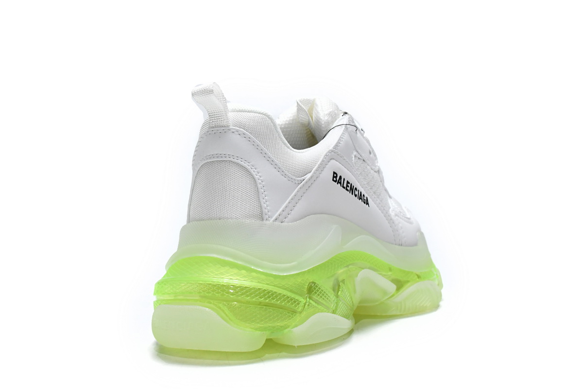 Balenciaga Triple S White Green  544351 W0901 9010