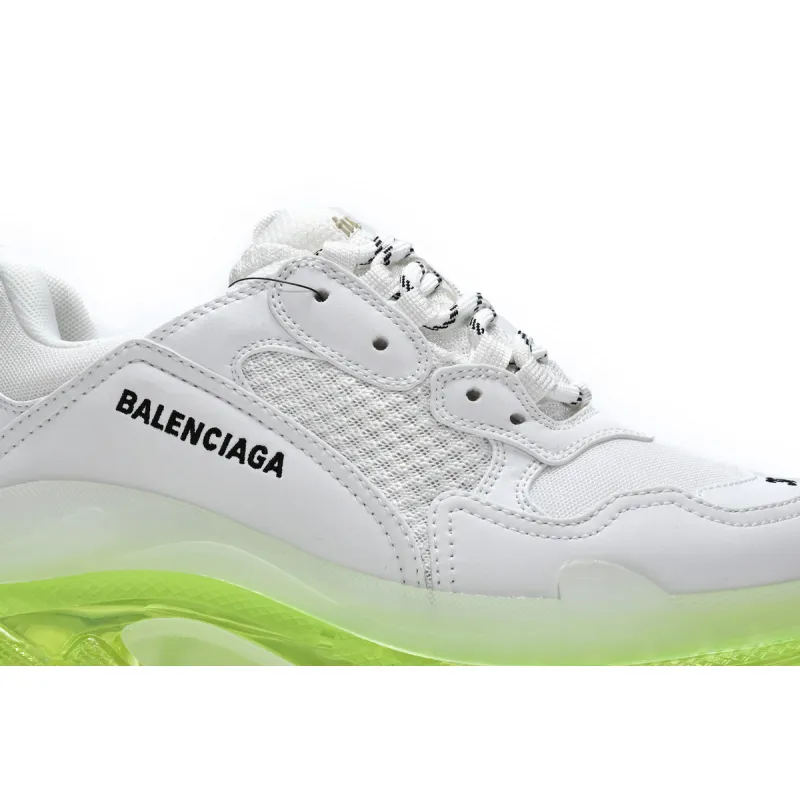 Balenciaga Triple S White Green  544351 W0901 9010