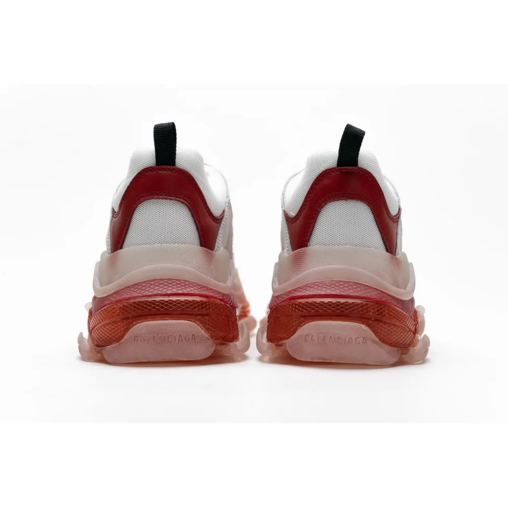 Balenciaga Triple S White Red 544351 W09E1 4552 