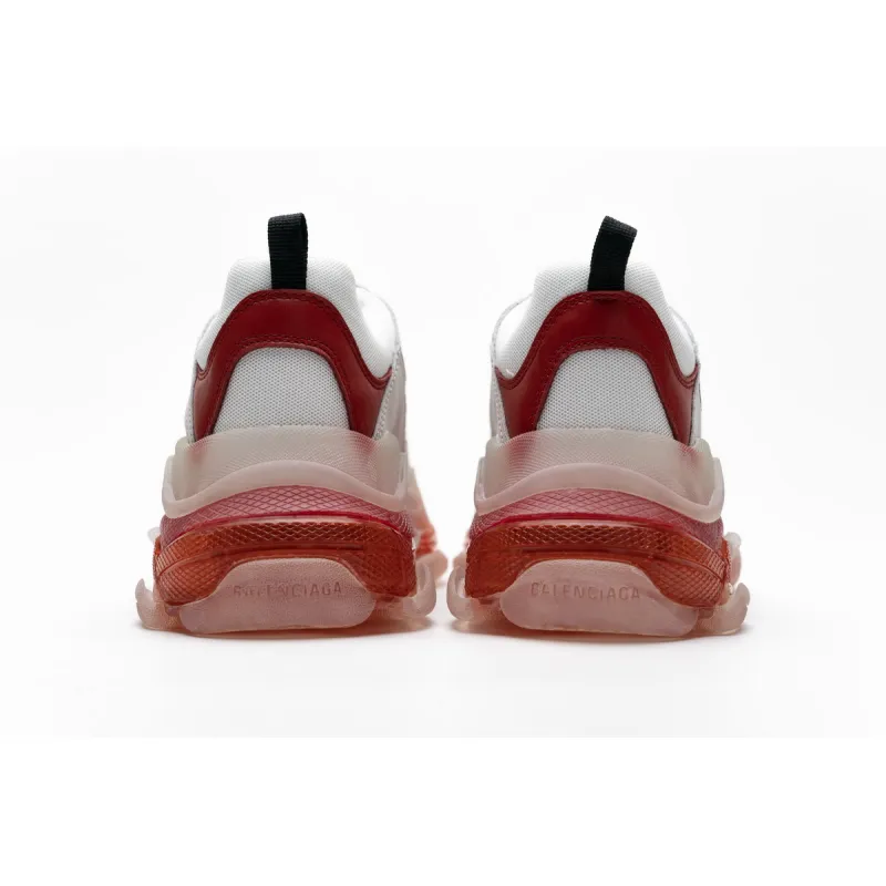 Balenciaga Triple S White Red 544351 W09E1 4552 