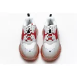 Balenciaga Triple S White Red 544351 W09E1 4552 