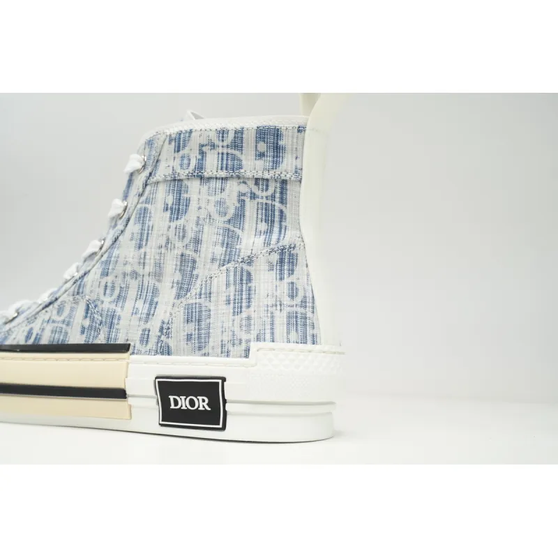 Dior B23 High Blue Oblique Kasuri Jacquard 3SH118ZLA_H560