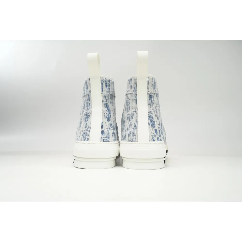 Dior B23 High Blue Oblique Kasuri Jacquard 3SH118ZLA_H560