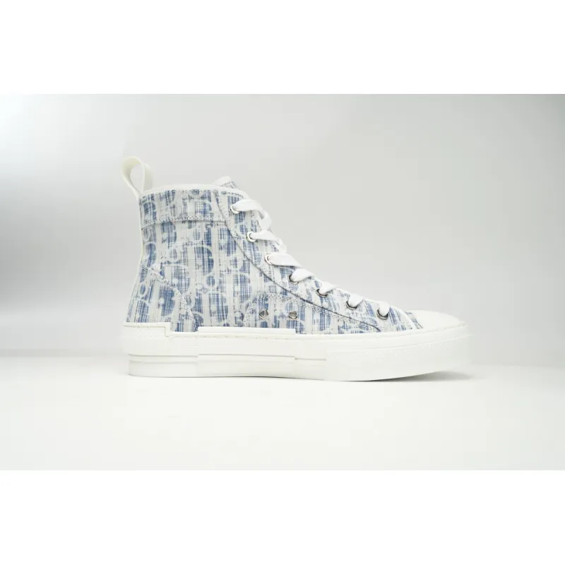 Dior B23 High Blue Oblique Kasuri Jacquard 3SH118ZLA_H560