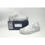 Dior B23 Low White Navy Oblique 3SN249YNT_H568