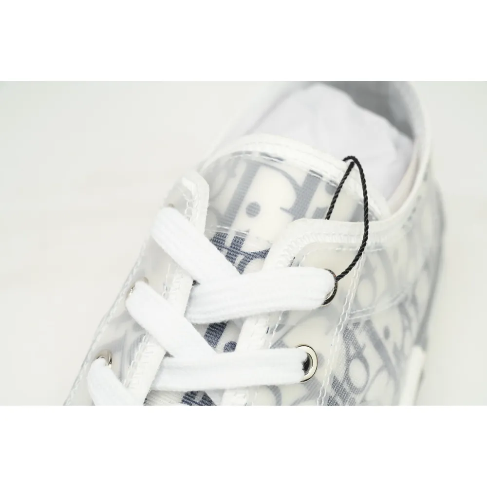 Dior B23 Low White Navy Oblique 3SN249YNT_H568