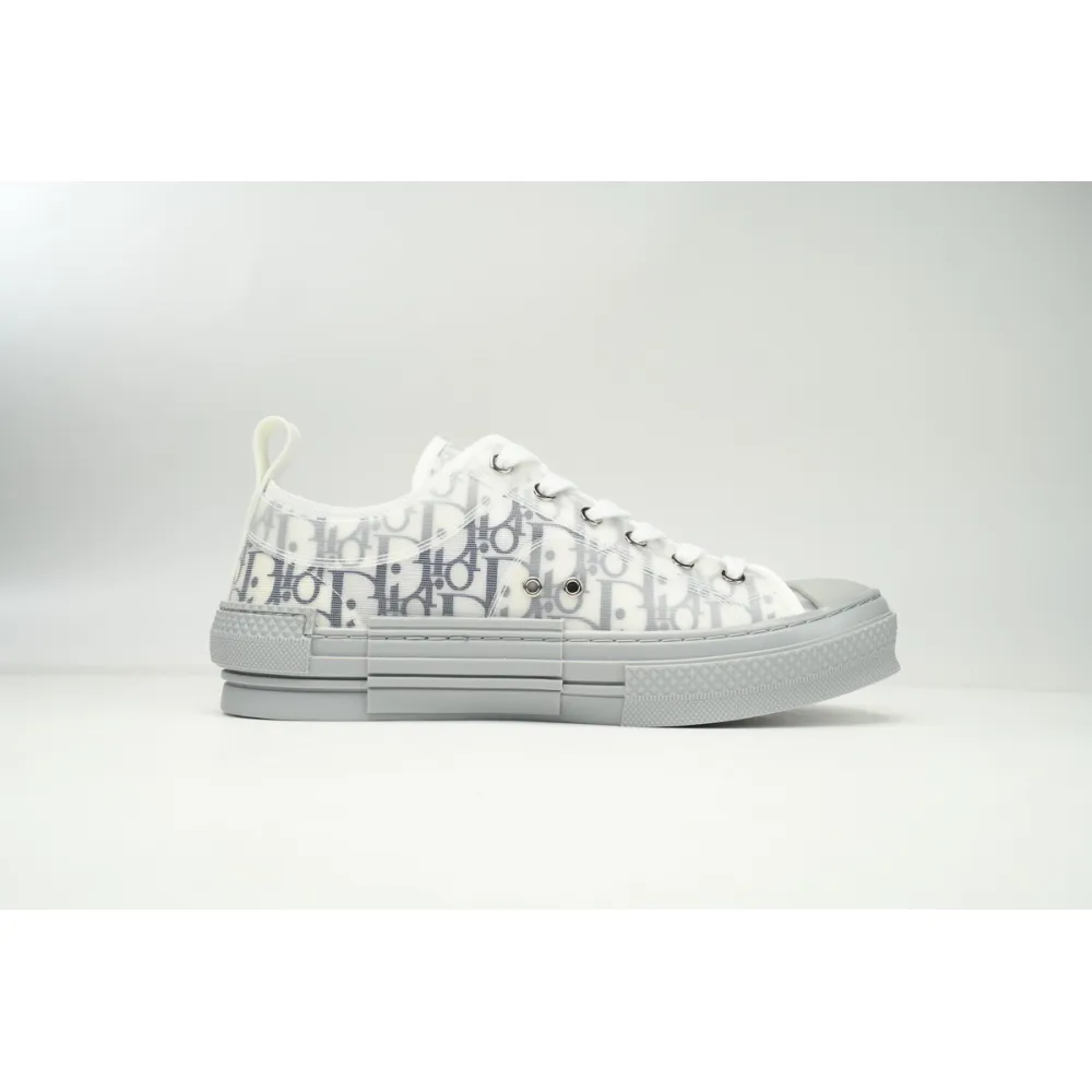 Dior B23 Low White Navy Oblique 3SN249YNT_H568
