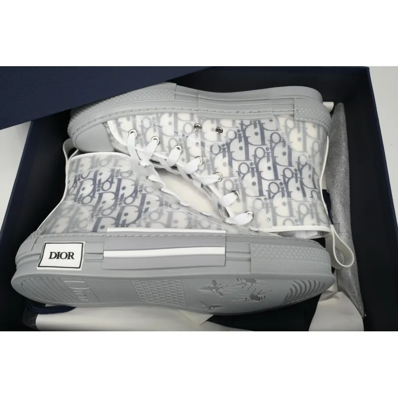  Dior B23 HT Oblique Transparency High White Blue Gray  3SN272ZIR 16536