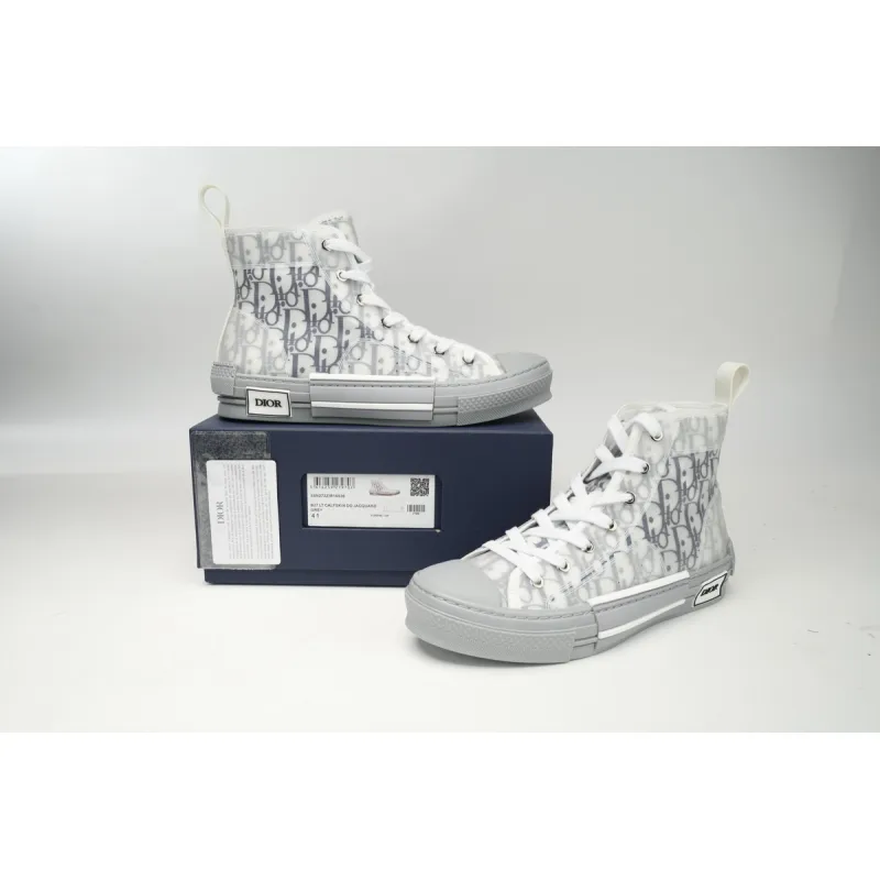  Dior B23 HT Oblique Transparency High White Blue Gray  3SN272ZIR 16536