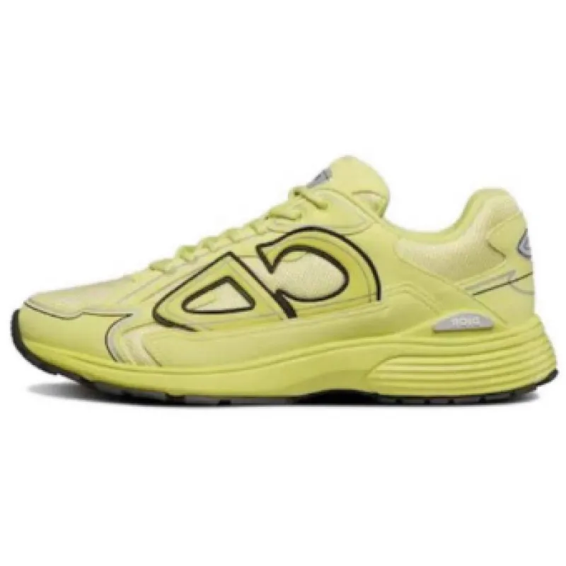  Dior Light Grey 'B30' Sneakers Yellow 3SN27ZIR-16536 