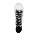 Alexander Mcqueen Graffiti Tread Slick Boot White Black 705667W4TG49356