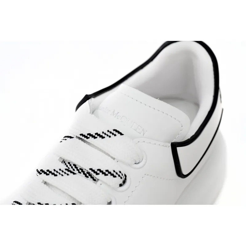 Alexander McQueen Oversized White Black Trim 625156WHXMT9074