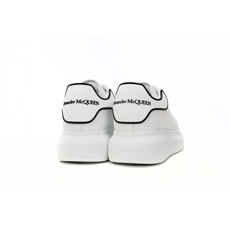 Alexander McQueen Oversized White Black Trim 625156WHXMT9074