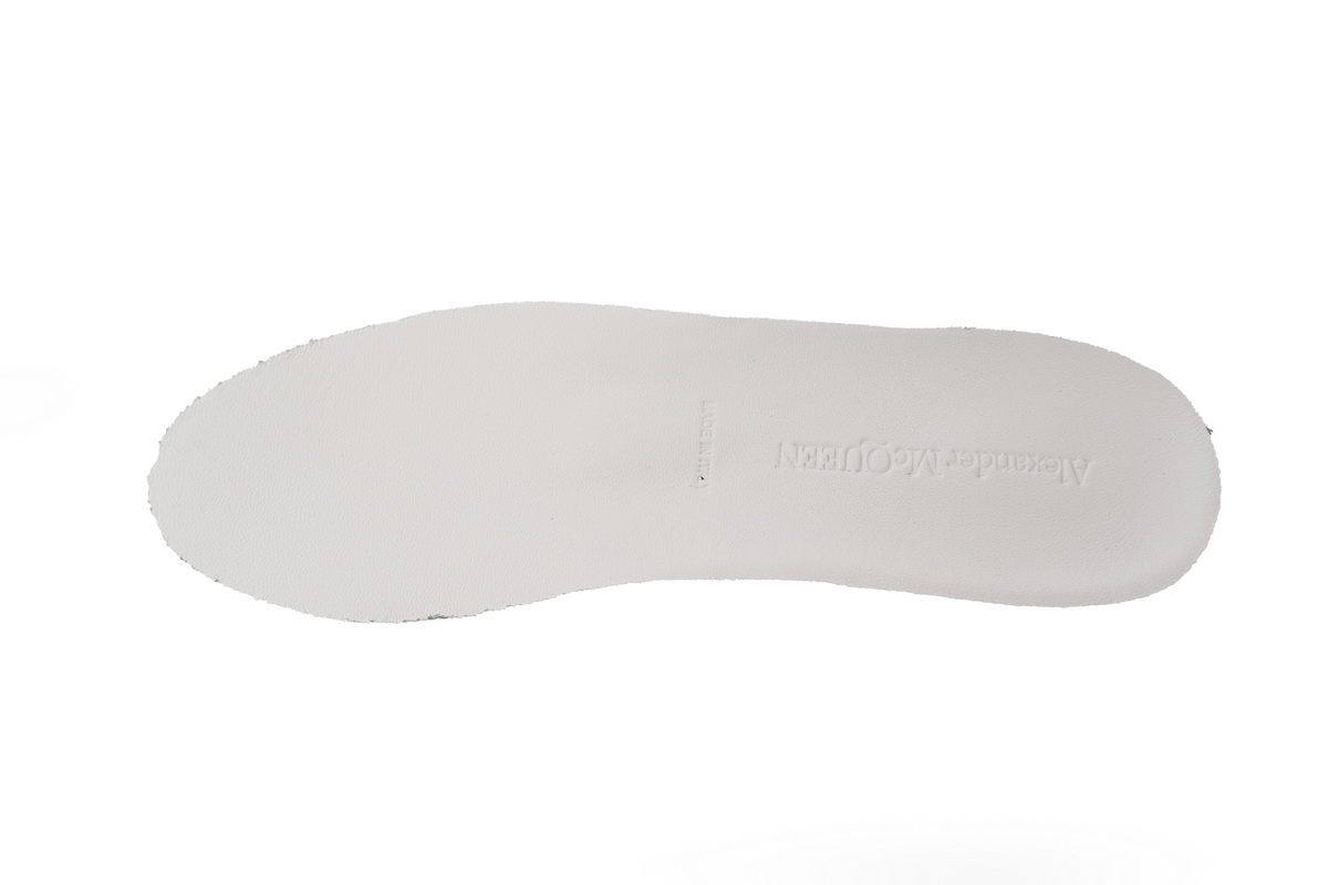 Alexander McQueen Oversized White Light Grey Croc 625162WHZ4K9419