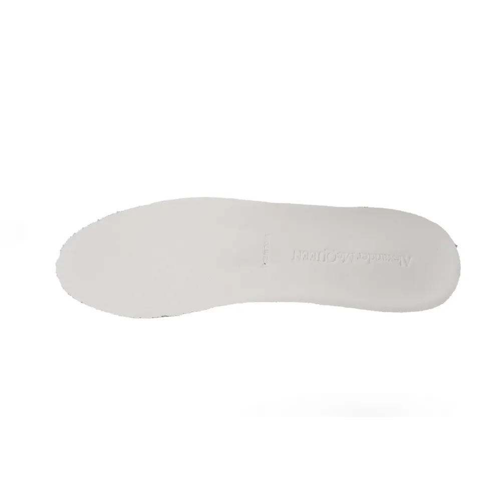 Alexander McQueen Oversized White Light Grey Croc 625162WHZ4K9419
