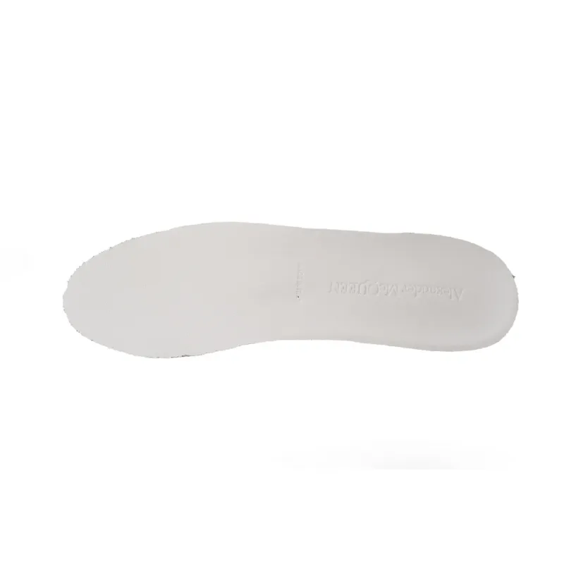 Alexander McQueen Oversized White Light Grey Croc 625162WHZ4K9419