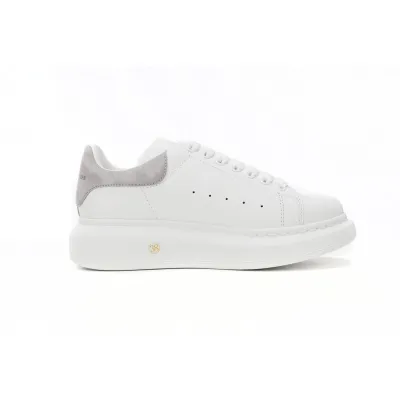 Alexander McQueen Oversized White Light Grey Croc 625162WHZ4K9419 02
