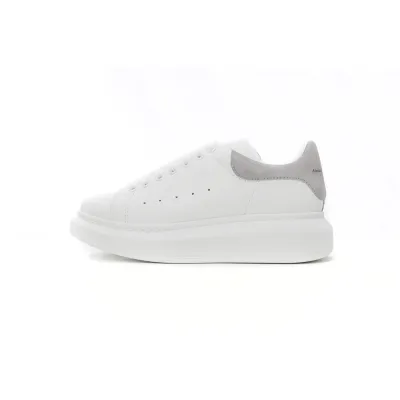 Alexander McQueen Oversized White Light Grey Croc 625162WHZ4K9419 01