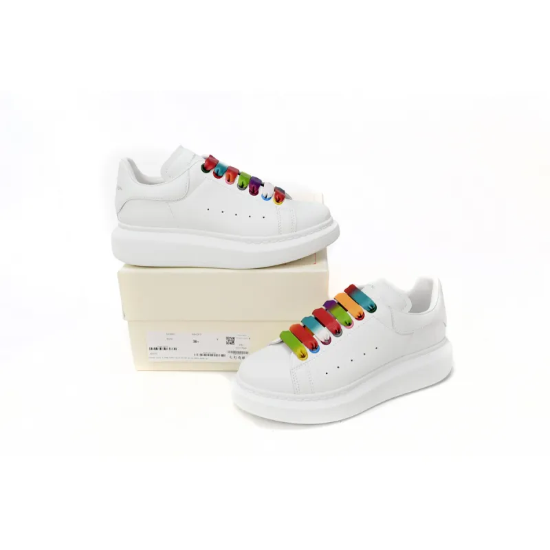 Alexander McQueen Oversized White Rainbow (Women's) 553770WHX9P9035