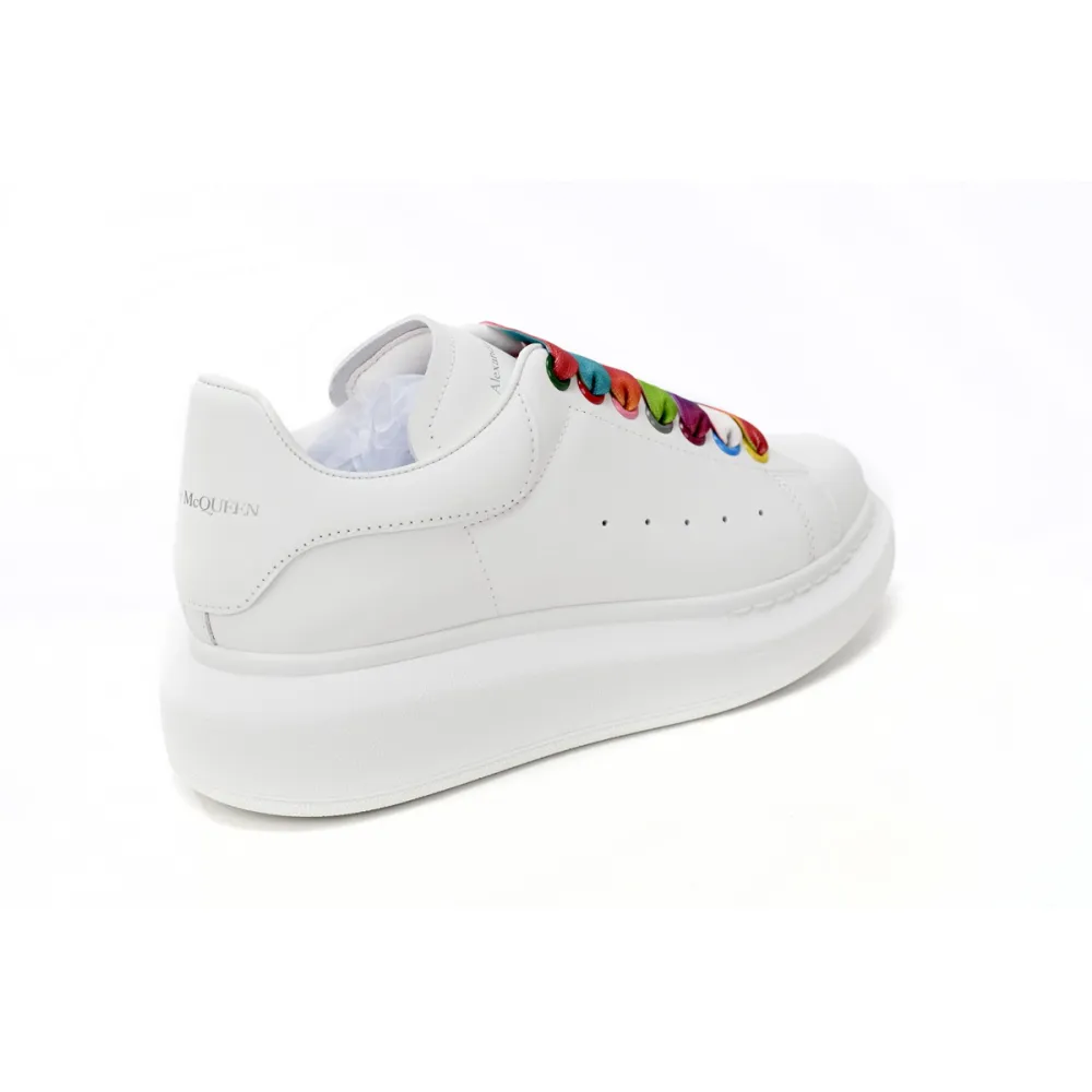 Alexander McQueen Oversized White Rainbow (Women's) 553770WHX9P9035