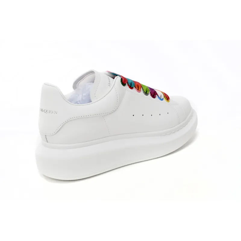 Alexander McQueen Oversized White Rainbow (Women's) 553770WHX9P9035