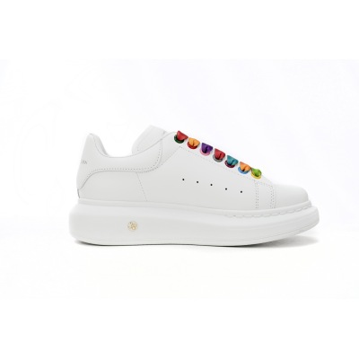 Alexander McQueen Oversized White Rainbow (Women's) 553770WHX9P9035 02