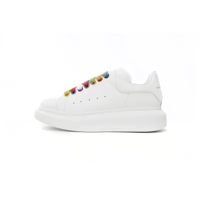 Alexander McQueen Oversized White Rainbow (Women's) 553770WHX9P9035 01