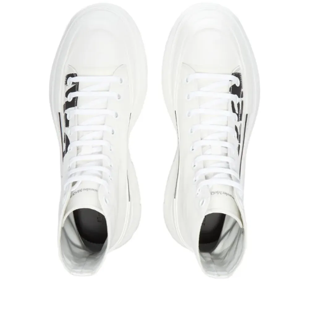 Alexander McQueen Tread Slick Boot Graffiti Optic White 682422WIABD9488