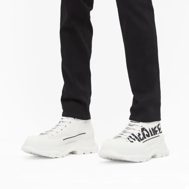Alexander McQueen Tread Slick Boot Graffiti Optic White 682422WIABD9488