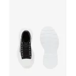 Alexander McQueen Tread Slick Lace Up Boot Black White 604254W4MV21070