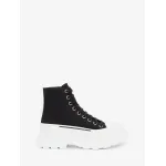 Alexander McQueen Tread Slick Lace Up Boot Black White 604254W4MV21070