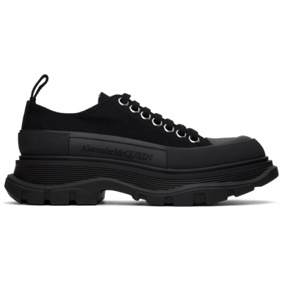 Alexander McQueen Tread Slick Low Lace Up Black (Women's) 611705 W4MV2 1000 02