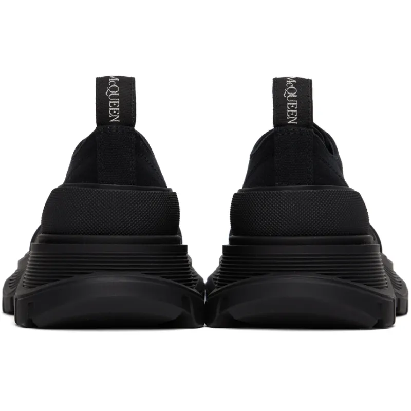 Alexander McQueen Tread Slick Low Lace Up Black (Women's) 611705 W4MV2 1000