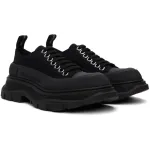 Alexander McQueen Tread Slick Low Lace Up Black (Women's) 611705 W4MV2 1000