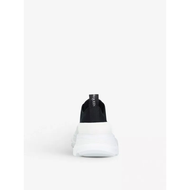 Alexander McQueen Tread Slick Low Lace Up Black White 604257 W4L32 1070