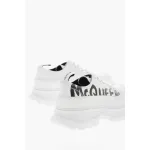Alexander McQueen Tread Slick Low Lace Up Leather Graffiti White Black White 682423WIABD9488