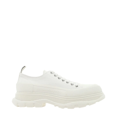 Alexander McQueen Tread Slick Low Lace Up White White (Women's) 611705W4MV29000 02