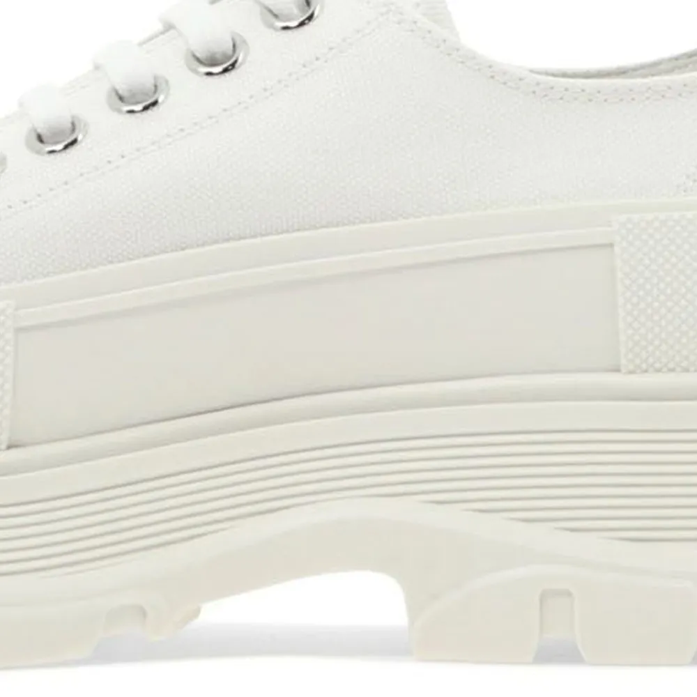 Alexander McQueen Tread Slick Low Lace Up White White (Women's) 611705W4MV29000