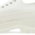 Alexander McQueen Tread Slick Low Lace Up White White (Women's) 611705W4MV29000
