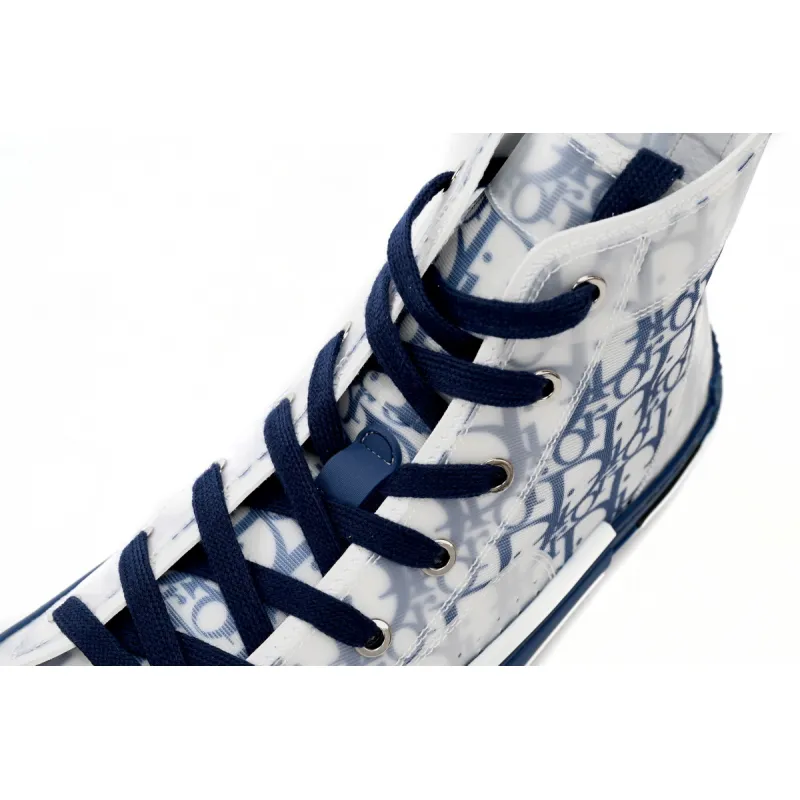 Dior B23 High Top Blue Oblique 3SH118YNT_H565