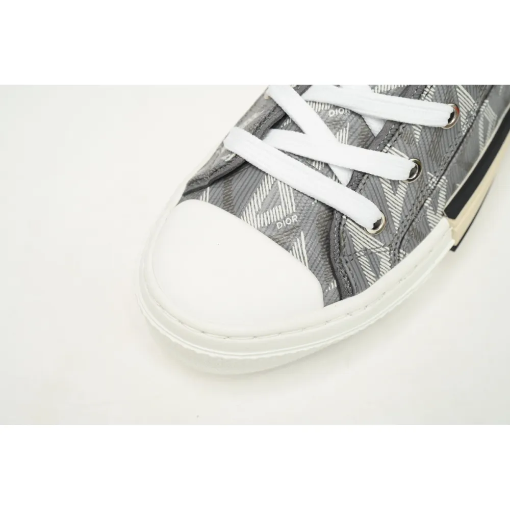 Dior B23 High Top Gray CD Diamond  3SN272ZIR 16536 