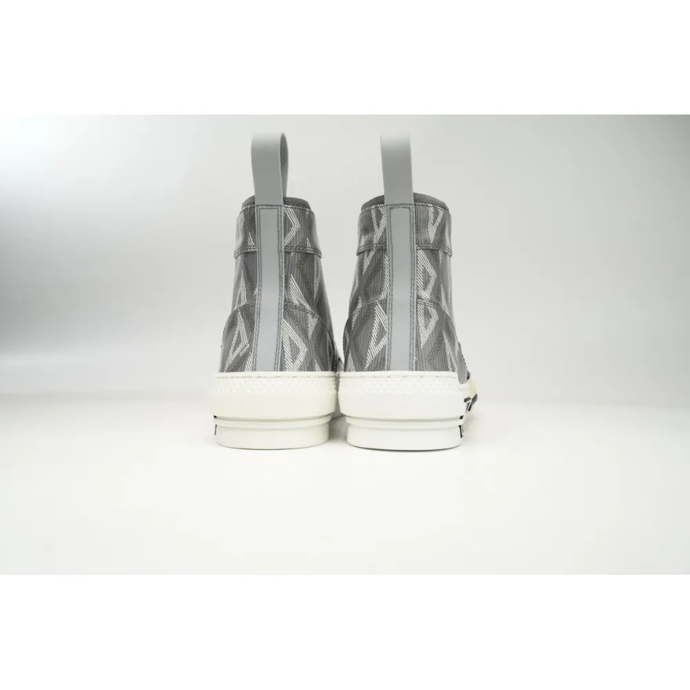 Dior B23 High Top Gray CD Diamond  3SN272ZIR 16536 