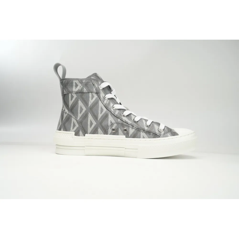 Dior B23 High Top Gray CD Diamond  3SN272ZIR 16536 