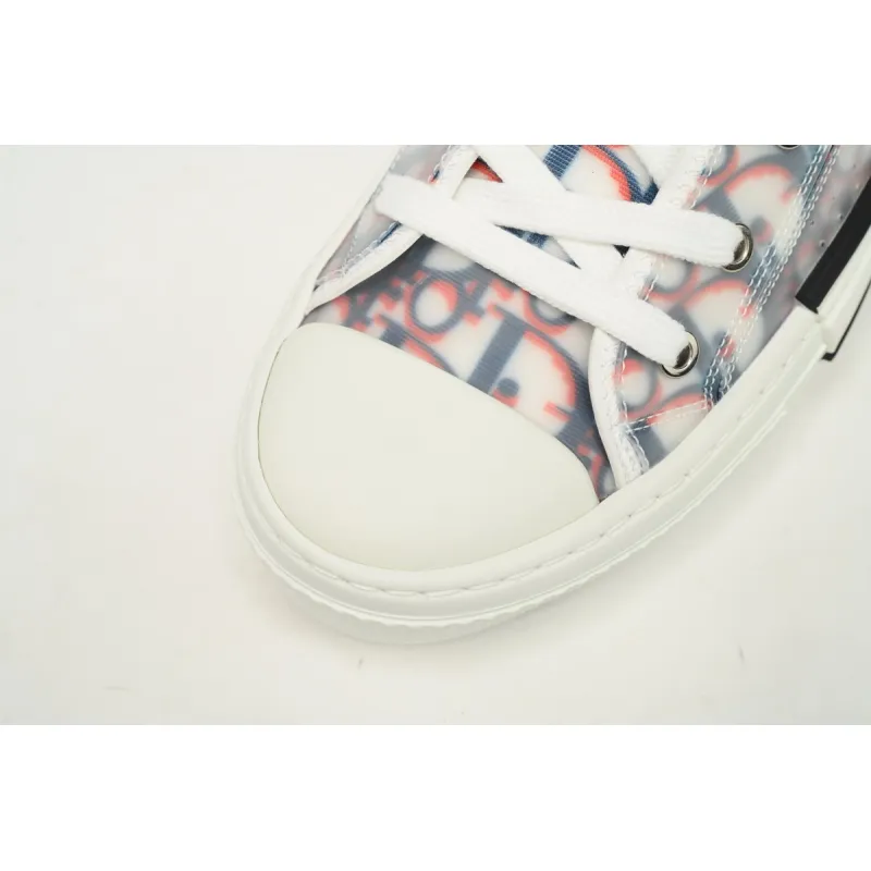 Dior B23 High Top Red Blue Oblique  3SN272ZIR 16536 