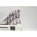Dior B23 High Top Red Blue Oblique  3SN272ZIR 16536 