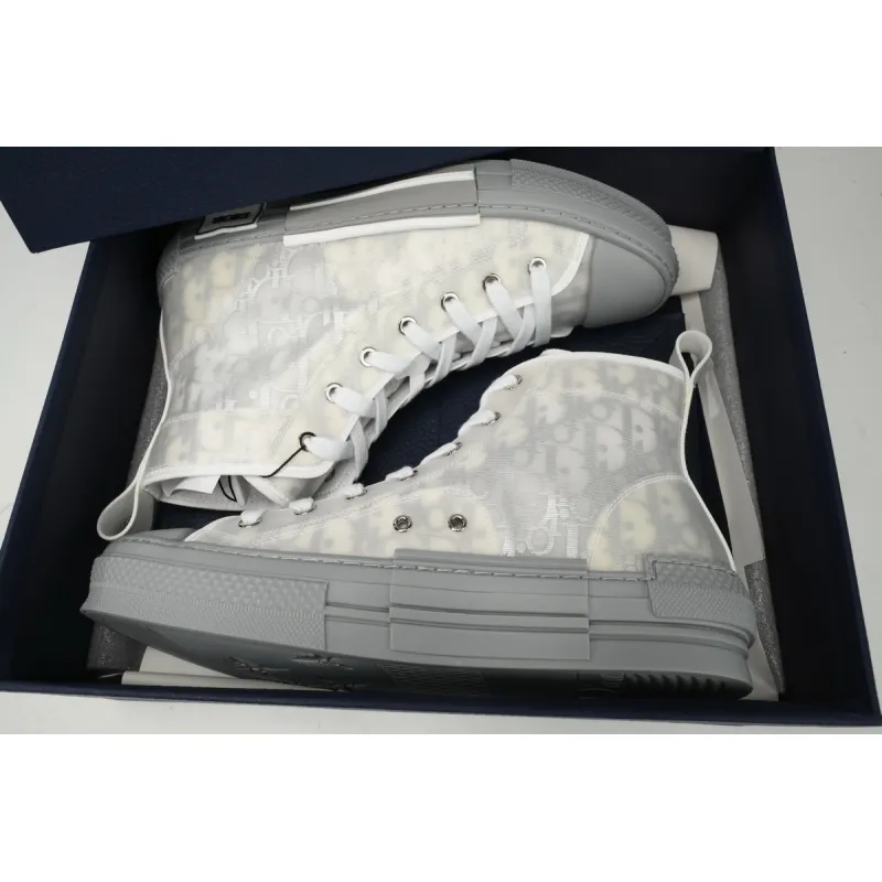 Dior B23 HT Oblique Transparency High Silver Ash  3SN272ZIR 16536