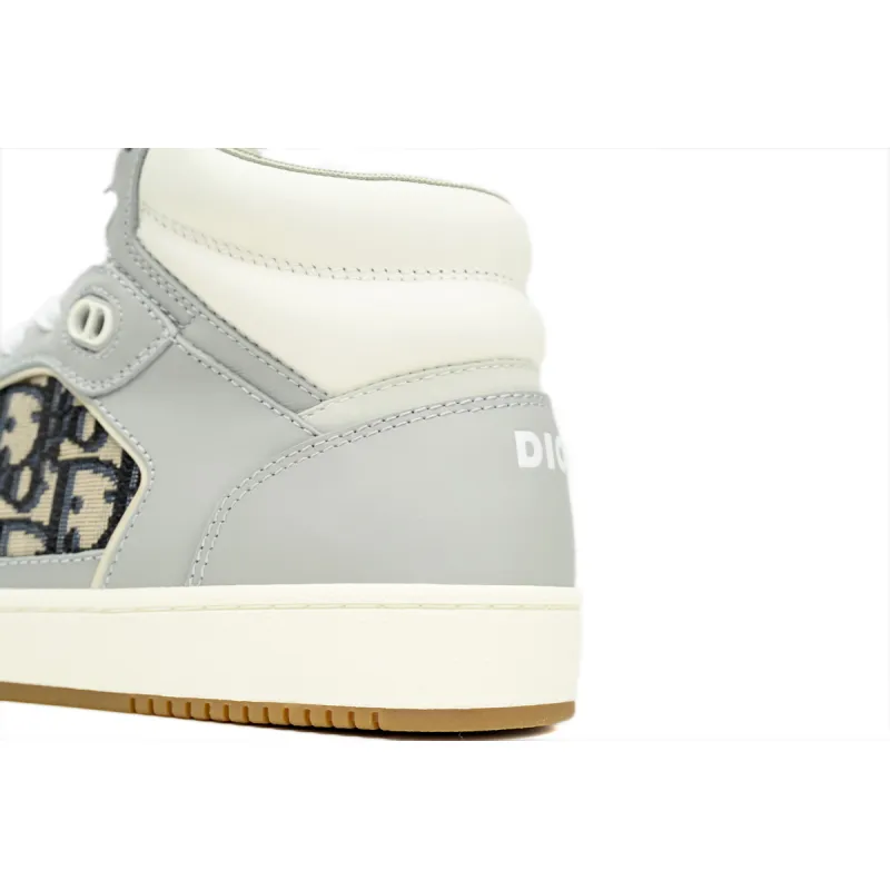 Dior B27 High-Top Gray White Beige Black Dior Oblique Jacquard 3SH133ZIR_H165